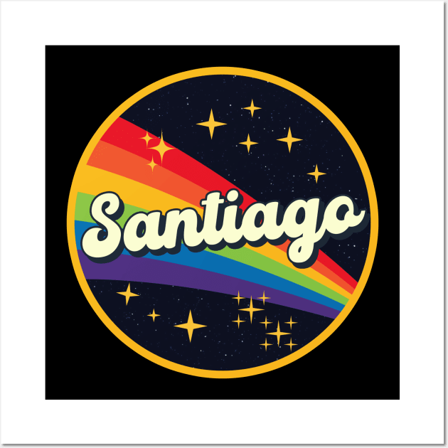 Santiago // Rainbow In Space Vintage Style Wall Art by LMW Art